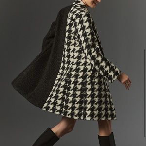 Anthropologie Houndstooth Coat